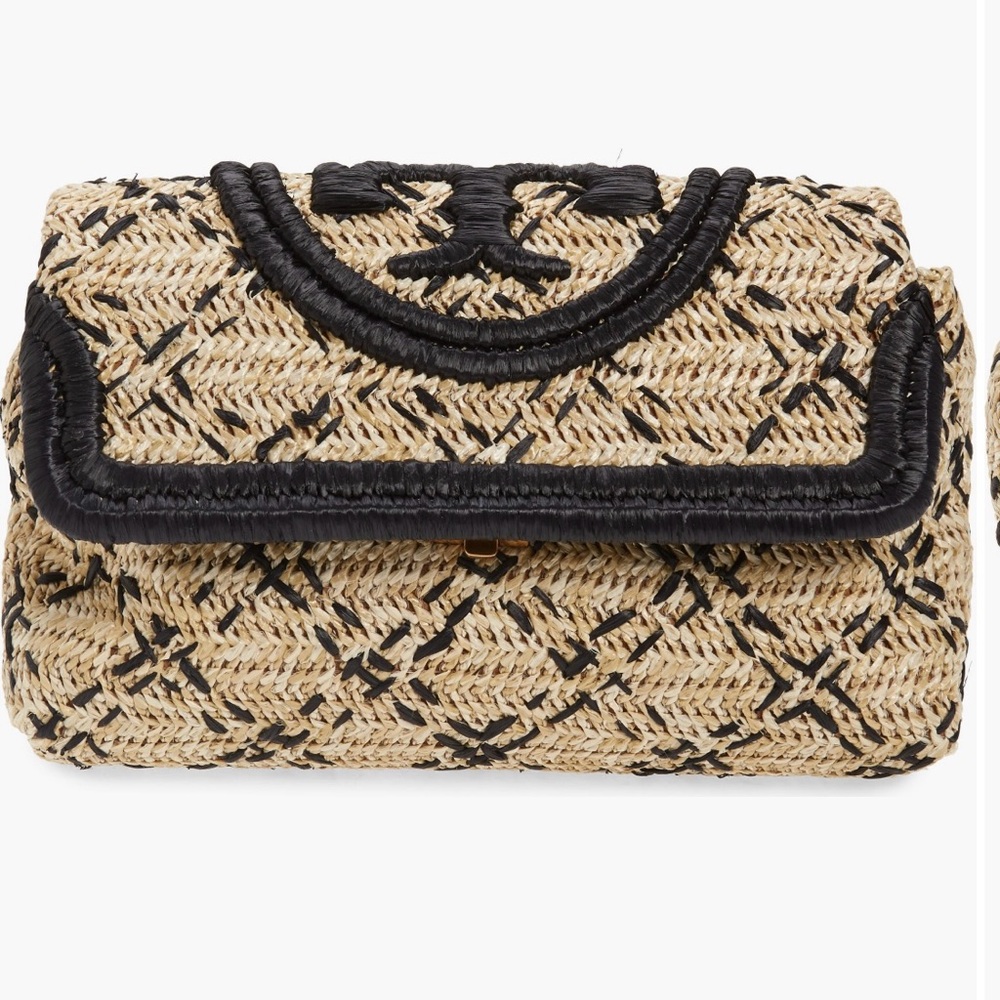 Tory Burch Small Fleming
Straw Clutch